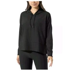 Mondetta Black Ottoman Performance Luxury Lightweight Boxy Oversized  Ho…